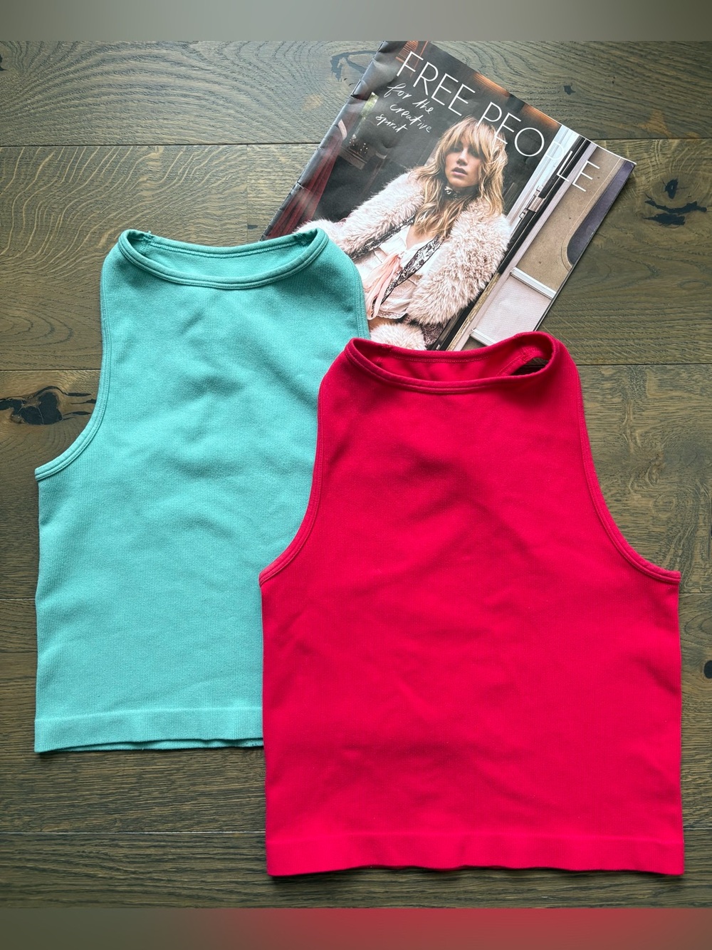 Free People Intimately 2 Racerback Brami Crop Top Seamless Ribbed Tank XS/S